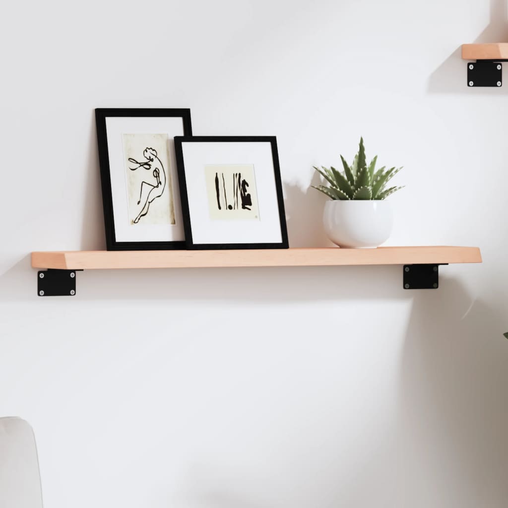 Wandregal Eiche Massivholz 60 cm