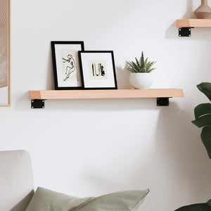 Wandregal Eiche Massivholz 60x10 cm
