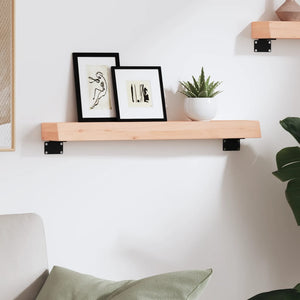 Wandregal Eiche Massivholz 60x10 cm