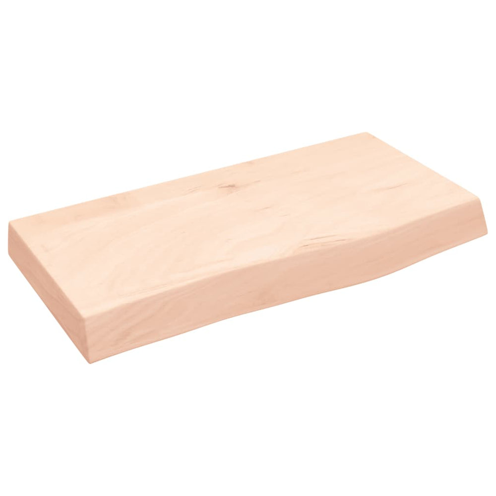 Wandregal Eiche Massivholz 60x30 cm Unbehandelt