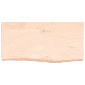 Wandregal Eiche Massivholz 60x30 cm Unbehandelt