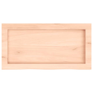Wandregal Eiche Massivholz 60x30 cm Unbehandelt