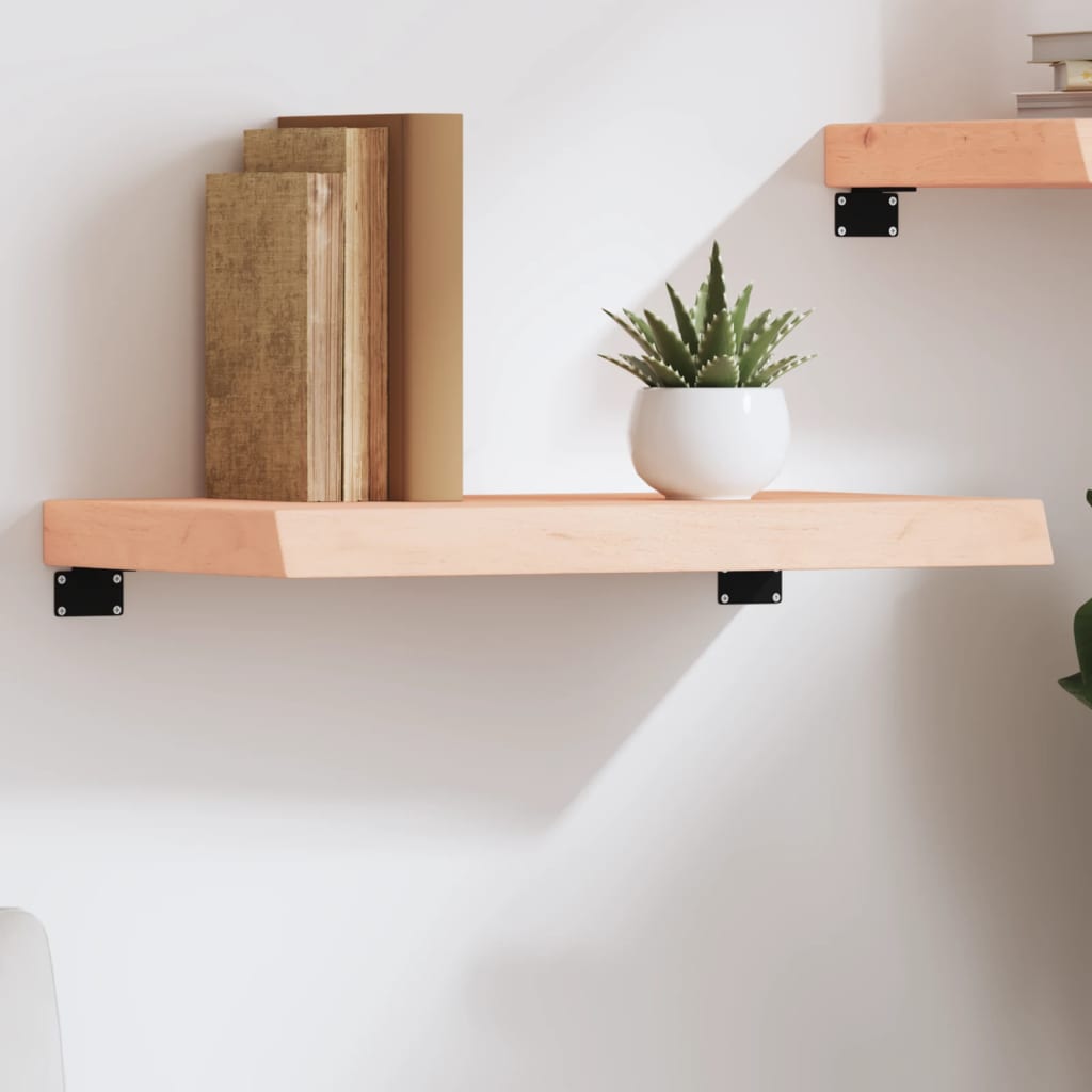 Wandregal Eiche Massivholz 60x30 cm Unbehandelt