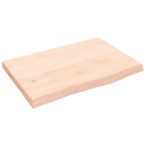 Eiche Wandregal 60x40 cm Massivholz Unbehandelt