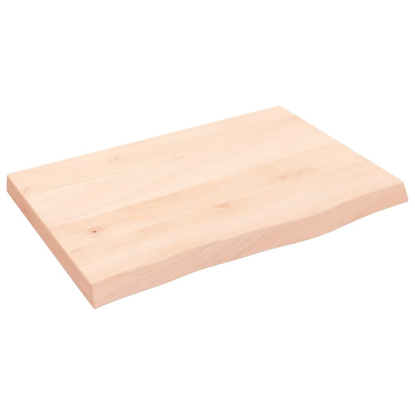 Eiche Wandregal 60x40 cm Massivholz Unbehandelt