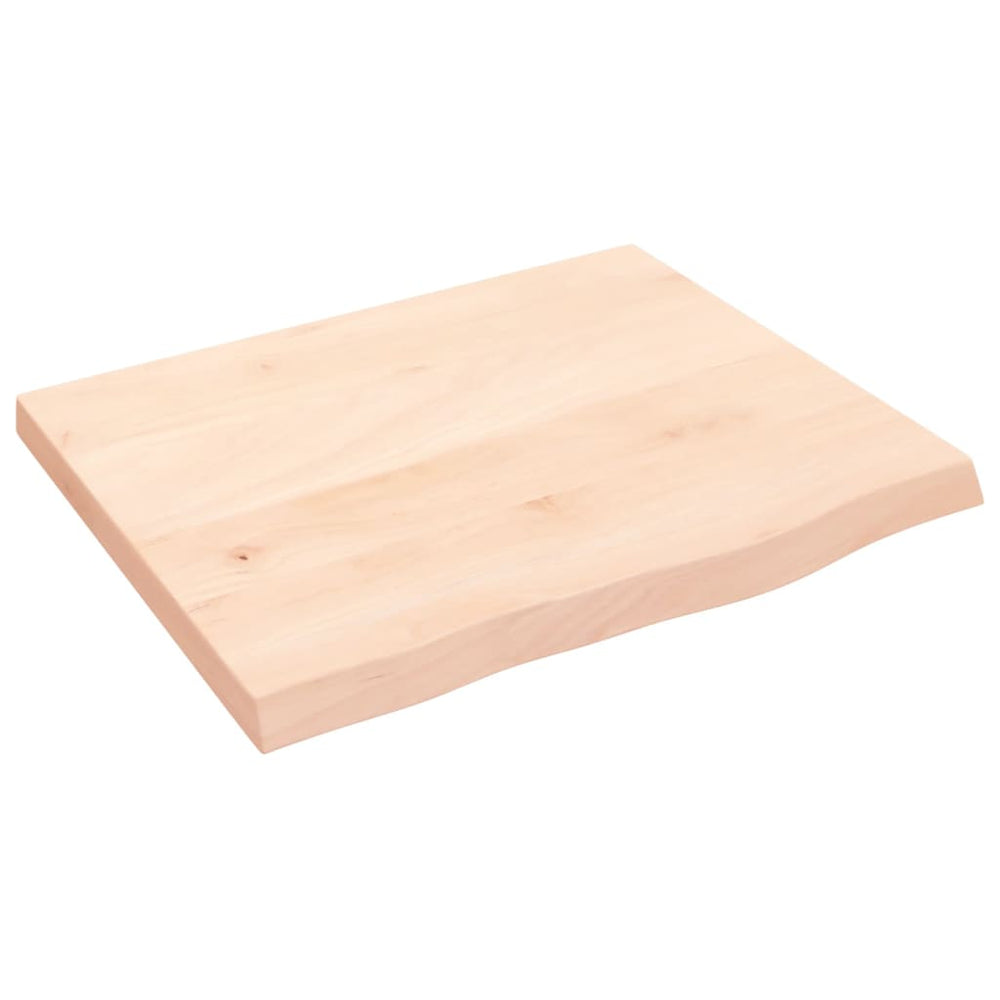 vidaXL Wall Shelf 60x50x(2-4) cm Solid Untreated Oak
