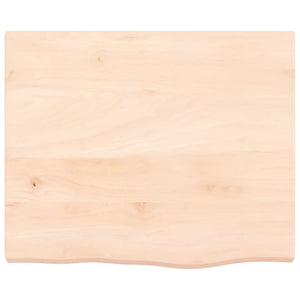 Eiche Wandregal 60x50 cm Massivholz Unbehandelt