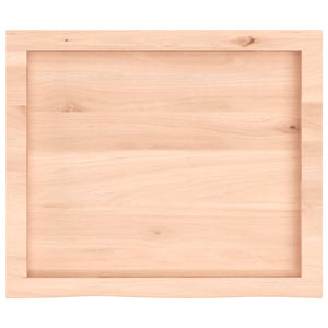 Eiche Wandregal 60x50 cm Massivholz Unbehandelt