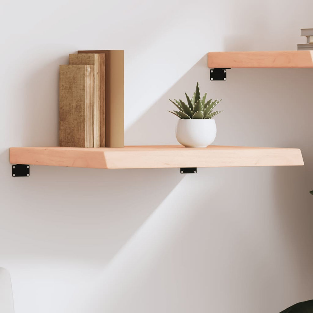 Wandregal Eiche 60x60 cm Massivholz Unbehandelt