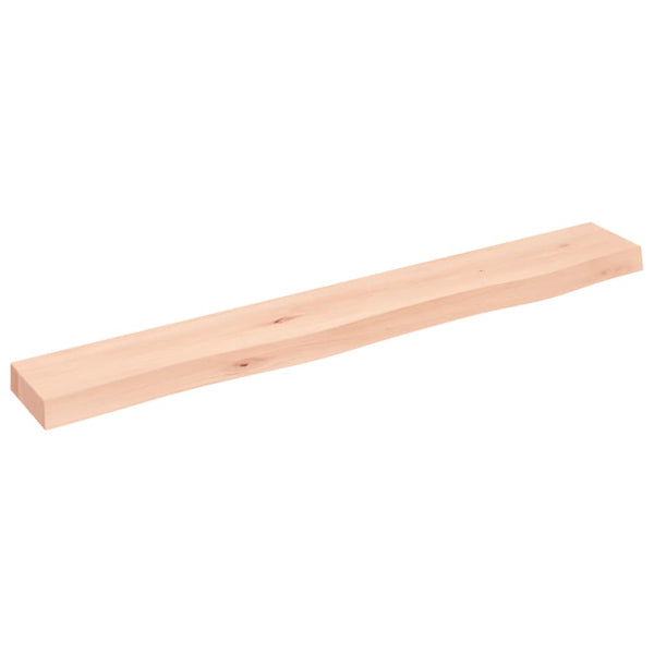 Massivholz Wandregal Eiche 80cm Unbehandelt