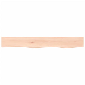 Massivholz Wandregal Eiche 80cm Unbehandelt