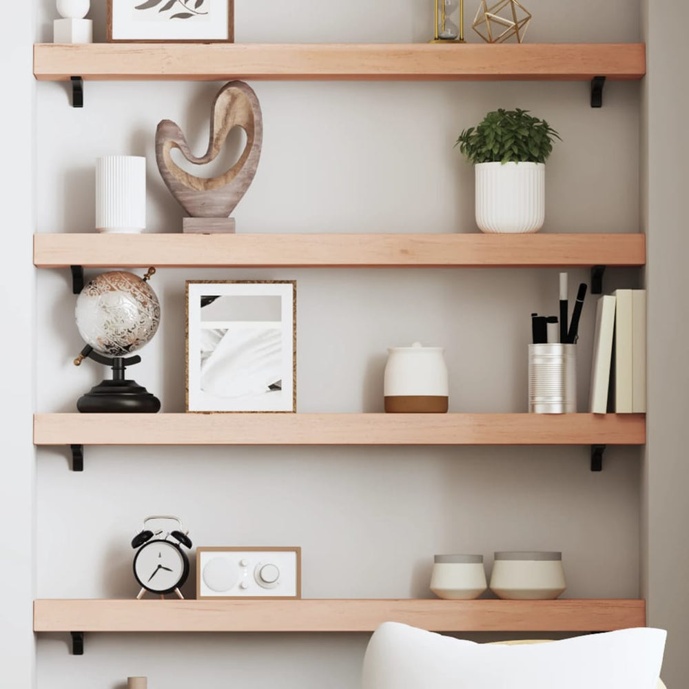 Wandregal Eiche Massivholz 80cm