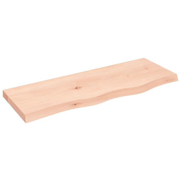 Massivholz Wandregal Eiche 80x30 cm