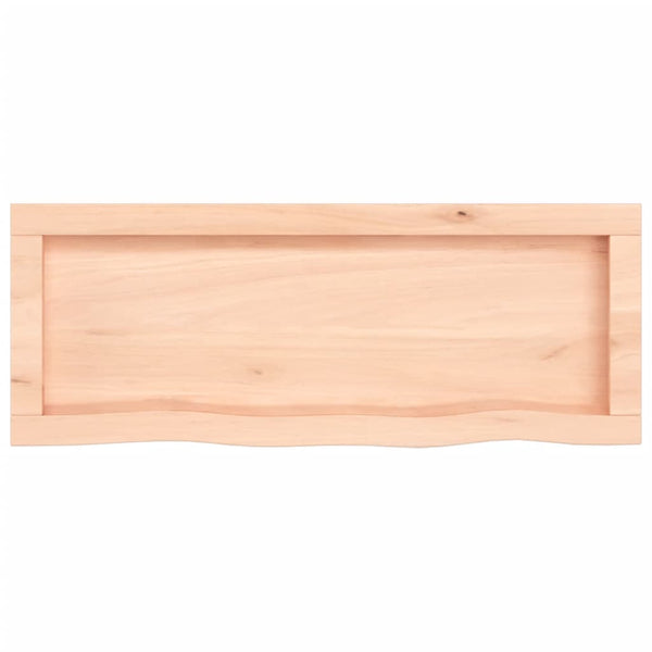 Massivholz Wandregal Eiche 80x30 cm