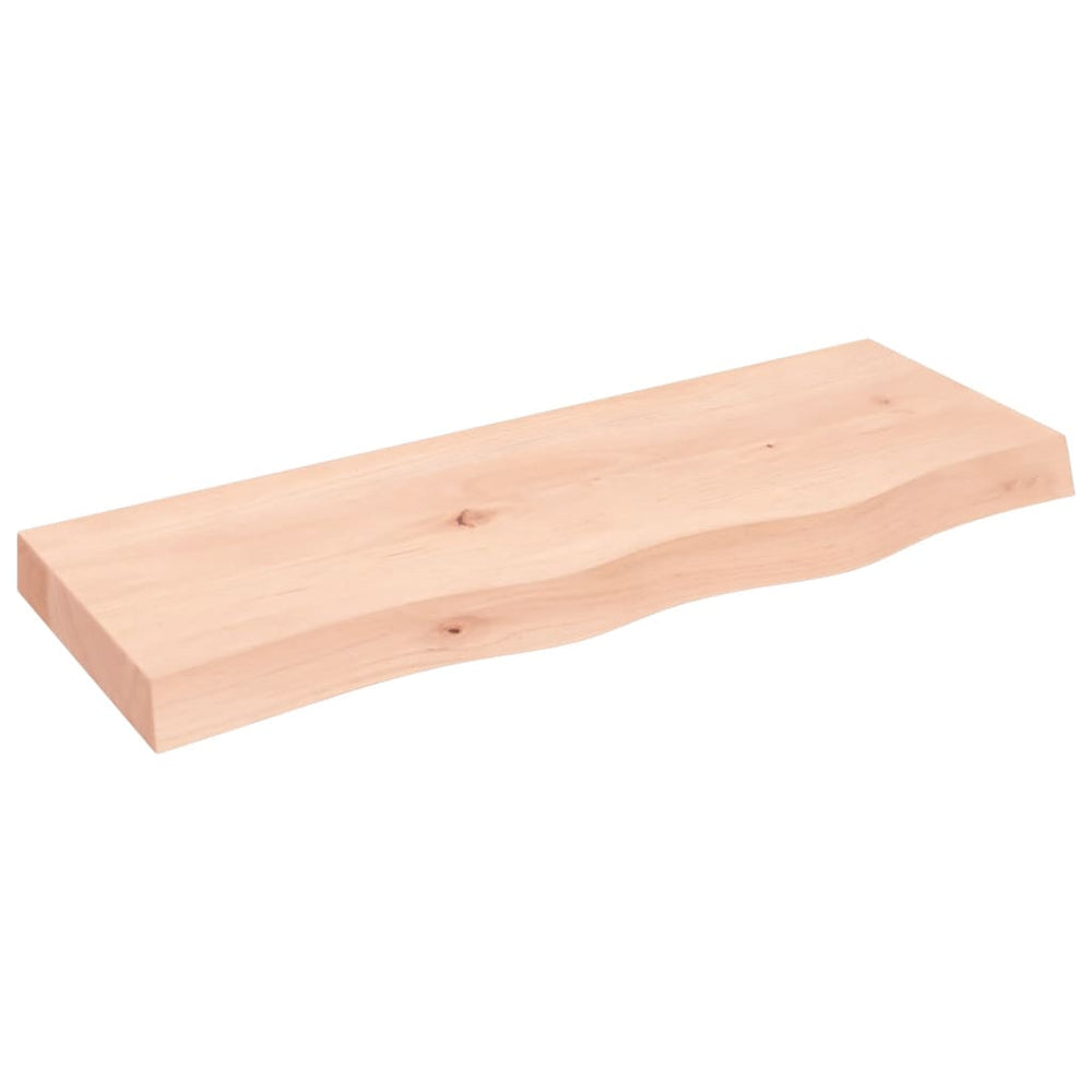 Massivholz Wandregal Eiche 80x30 cm