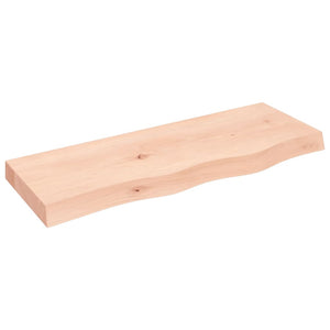Massivholz Wandregal Eiche 80x30 cm