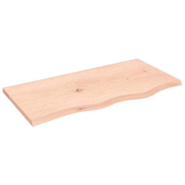 Massivholz Wandregal Eiche 80x40 cm