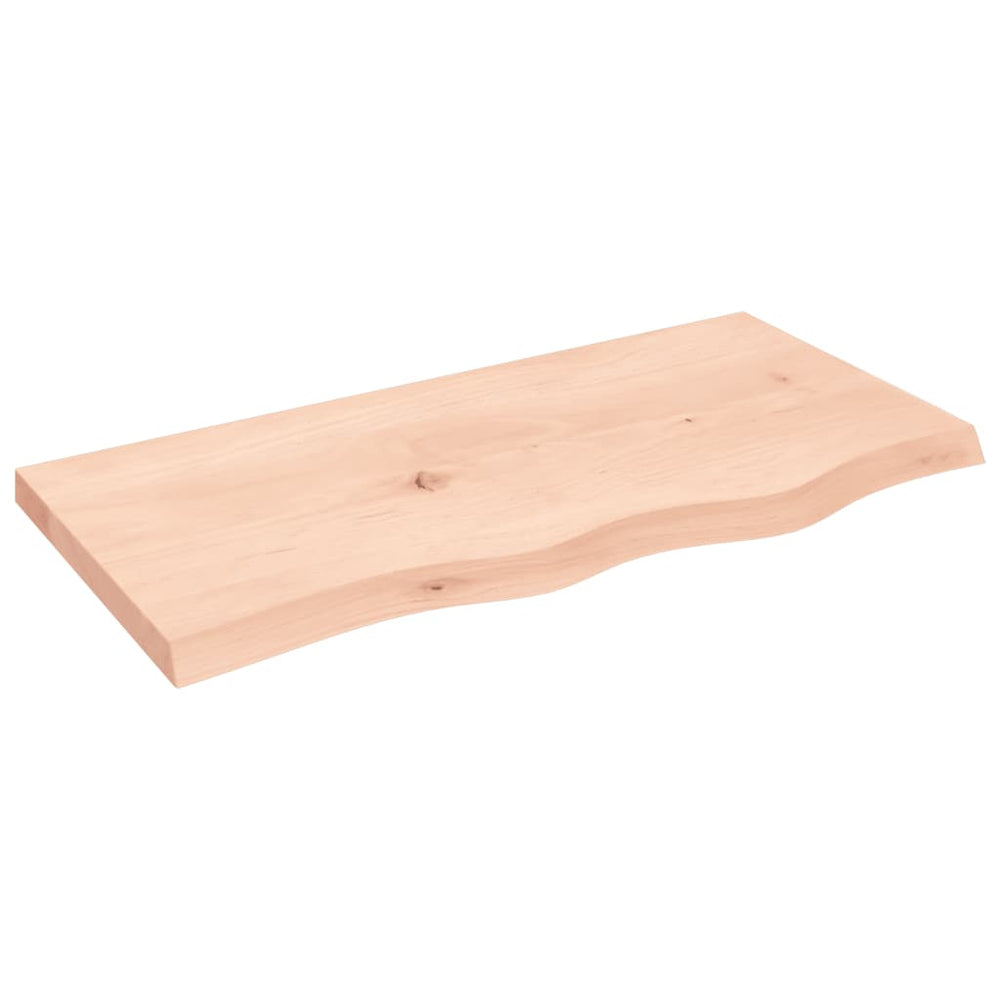 Massivholz Wandregal Eiche 80x40 cm