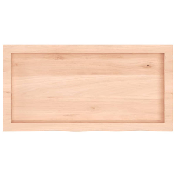 Massivholz Wandregal Eiche 80x40 cm