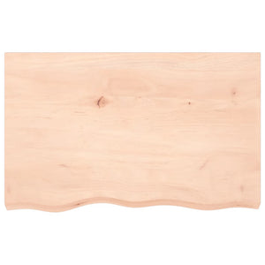 Massivholz Wandregal Eiche 80x50 cm