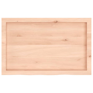 Massivholz Wandregal Eiche 80x50 cm