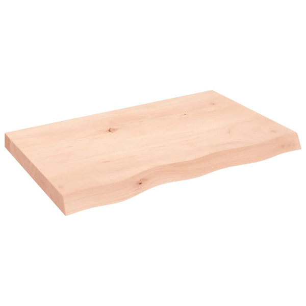 Massivholz Wandregal Eiche 80x50 cm