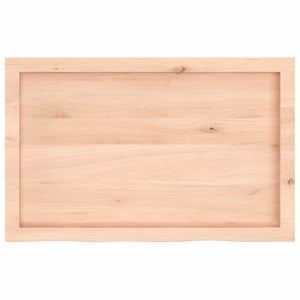 Massivholz Wandregal Eiche 80x50 cm