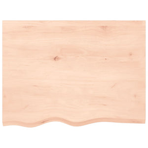Massivholz Wandregal Eiche 80x60 cm