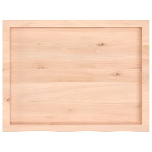 Massivholz Wandregal Eiche 80x60 cm