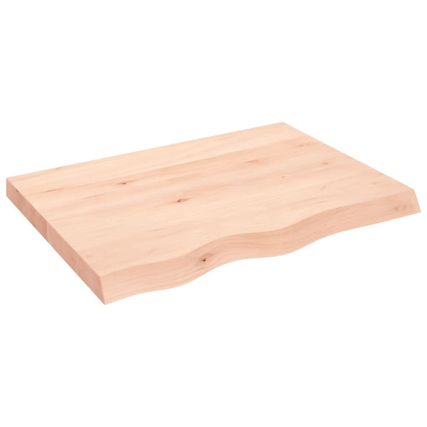 vidaXL Étagère murale 80x60x(2-6) cm en chêne massif non traité