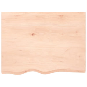 vidaXL Étagère murale 80x60x(2-6) cm en chêne massif non traité