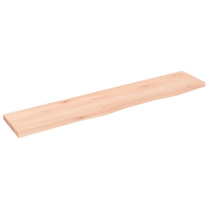 Massivholz Wandregal Eiche 100x20 cm