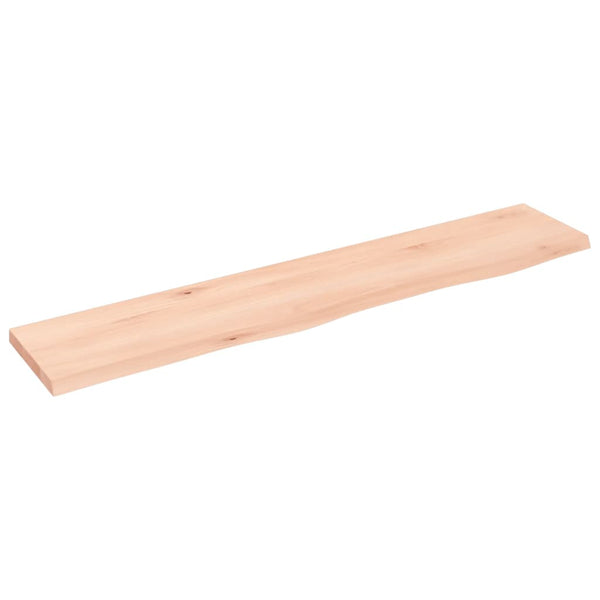 Massivholz Wandregal Eiche 100x20 cm