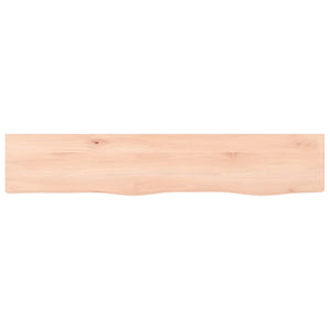 Massivholz Wandregal Eiche 100x20 cm
