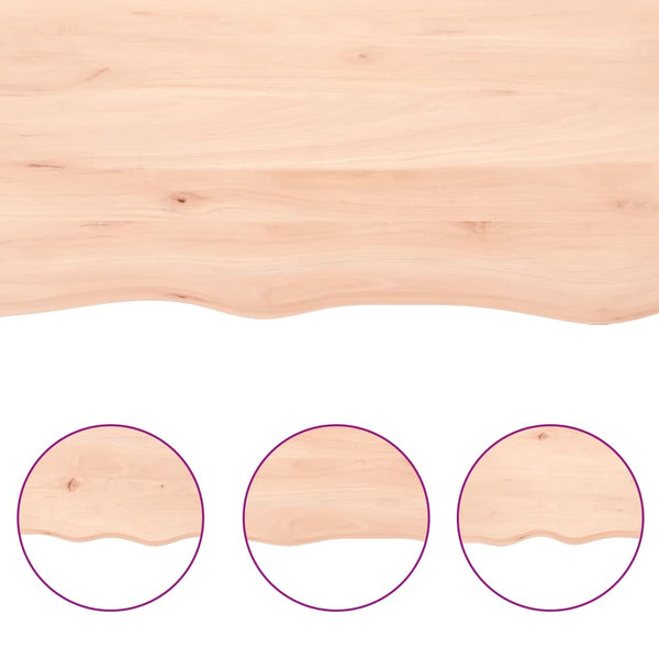 Wandregal Eiche Massivholz 100x20 cm