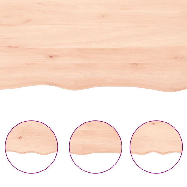 Wandregal Eiche Massivholz 100x30 cm