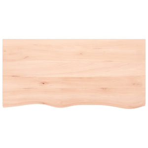 Massivholz Wandregal Eiche 100x50 cm
