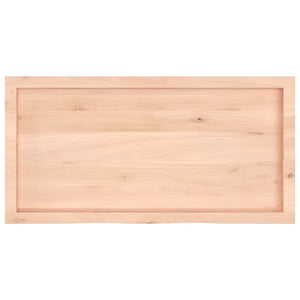 Massivholz Wandregal Eiche 100x50 cm