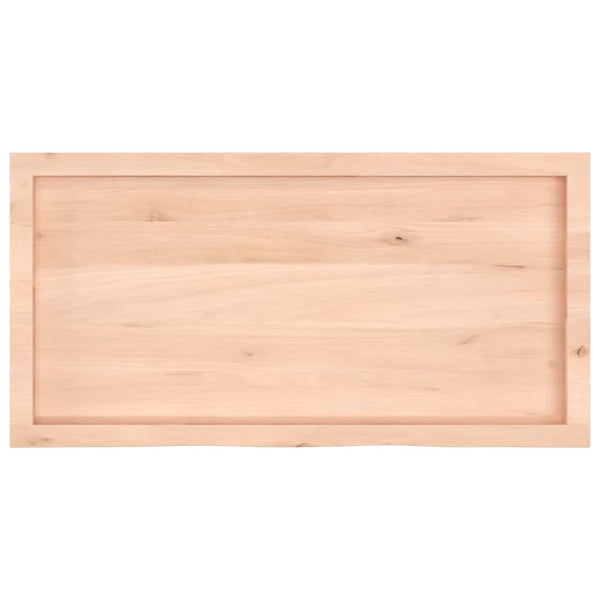 Massivholz Wandregal Eiche 100x50 cm