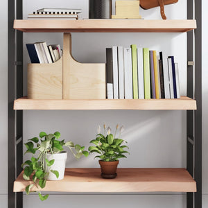 Wandregal Eiche Massivholz 100x50 cm Unbehandelt