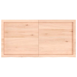 Massivholz Wandregal Eiche 120x60 cm