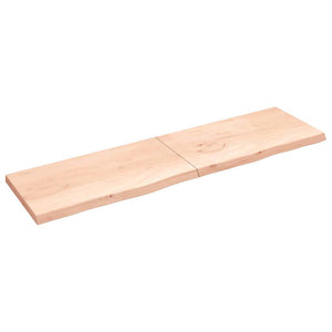 Wandregal Eiche Massivholz 220cm
