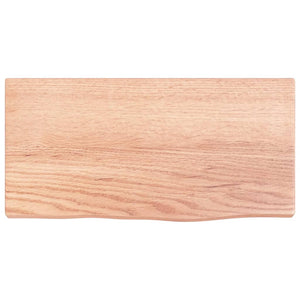 Wandregal Eiche Massivholz Hellbraun 40 cm