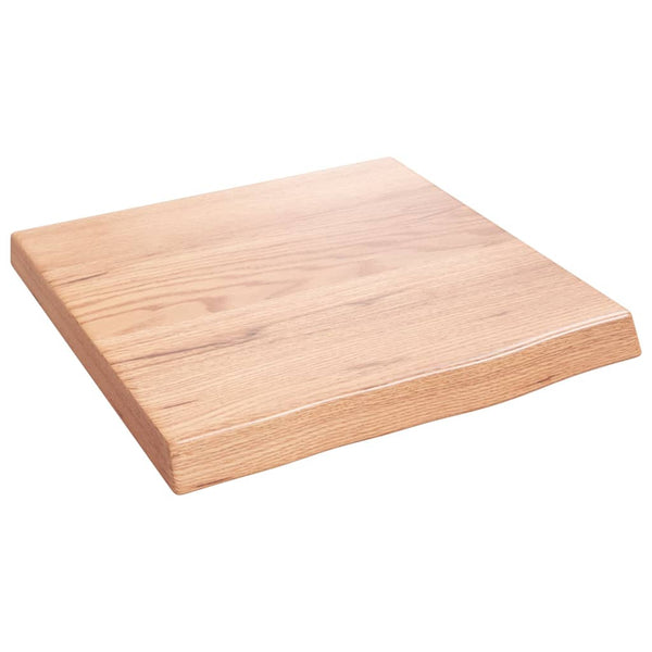 Wandregal Eiche Massivholz Hellbraun 40x40 cm