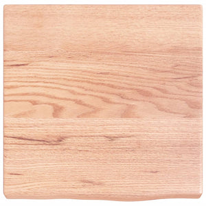 Wandregal Eiche Massivholz Hellbraun 40x40 cm