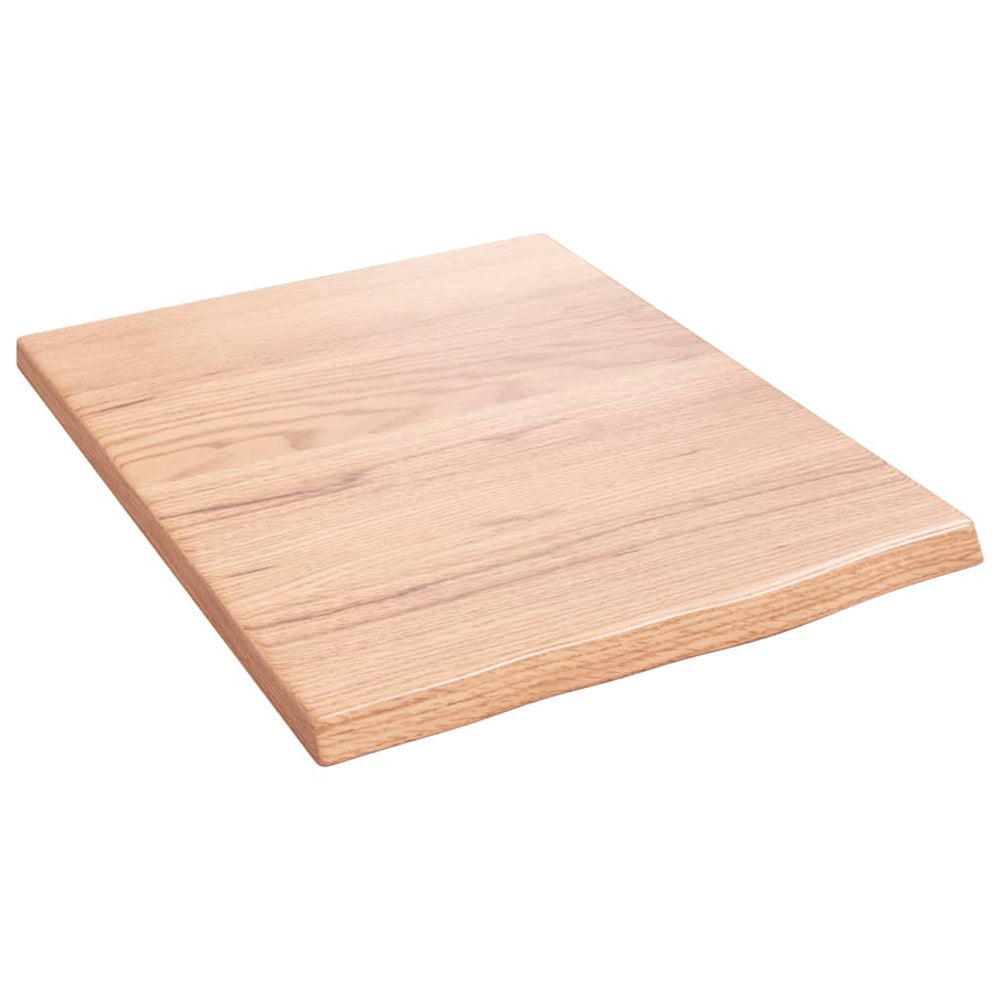vidaXL Wall Shelf Light Brown 40x50x2 cm Solid Oak Wood Treated