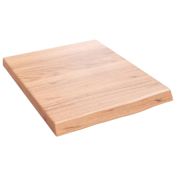 Wandregal Eiche Massivholz Hellbraun 40x50 cm