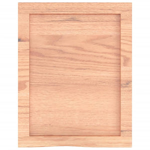 Wandregal Eiche Massivholz Hellbraun 40x50 cm