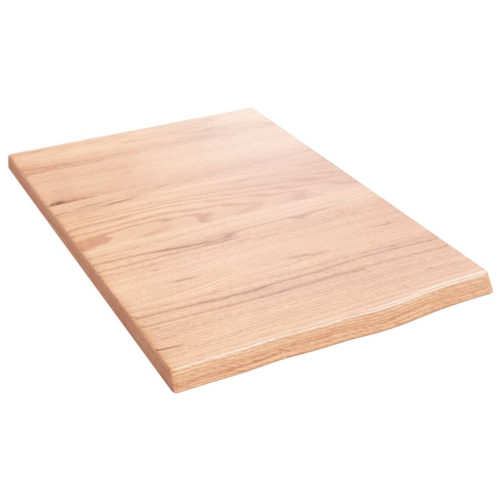 Wandregal Eiche massiv 40x60 cm Hellbraun