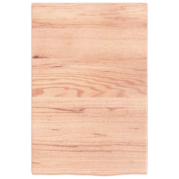Wandregal Eiche massiv 40x60 cm Hellbraun